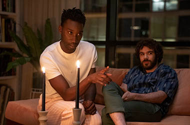 Nathan Stewart-Jarrett and Kyle Kaminsky in a scene from 