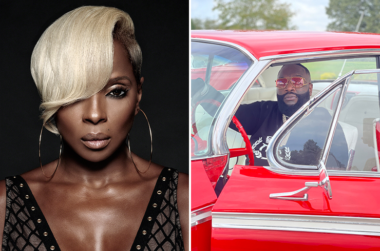 LEFT: Mary J. Blige, RIGHT: Rick Ross.