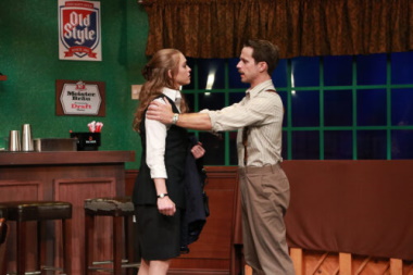 Mallory Newbrough is Abby and Kristian Bikic is Jamie in Actors' Playhouse's production of 