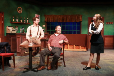 Jamie (Kristian Bikic), Man (Stephen Trovillion), and Abby (Mallory Newbrough) make a deal in 