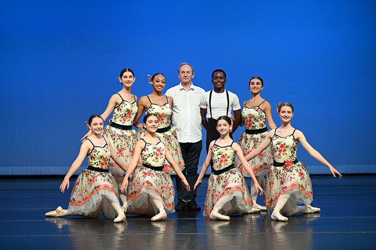 Arts Ballet Founder and Artistic Director Vladimir Isaaev (surrounded by his students) will be honored with “A Life for Dance Award” by International Ballet Festival of Miami on Saturday, Aug. 12.