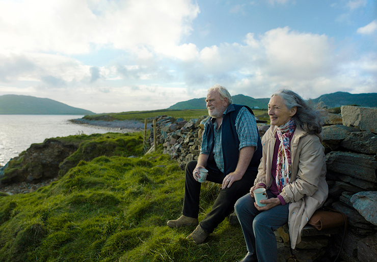 Howard (James Cosmo) and Annie (Brid Brennan) realize their budding romance in 