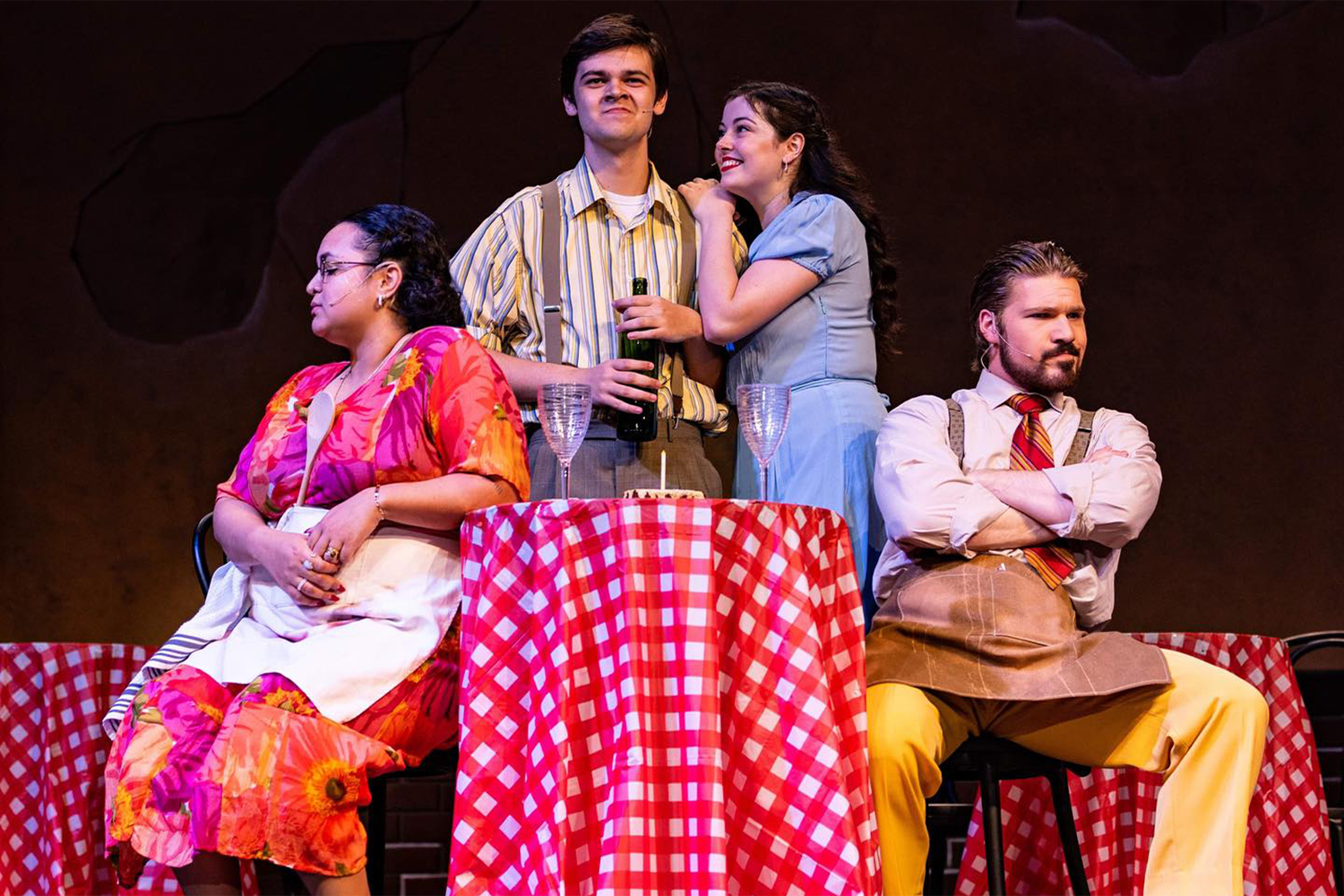 Student actors making up the cast of Gulf Coast State College's past production of 