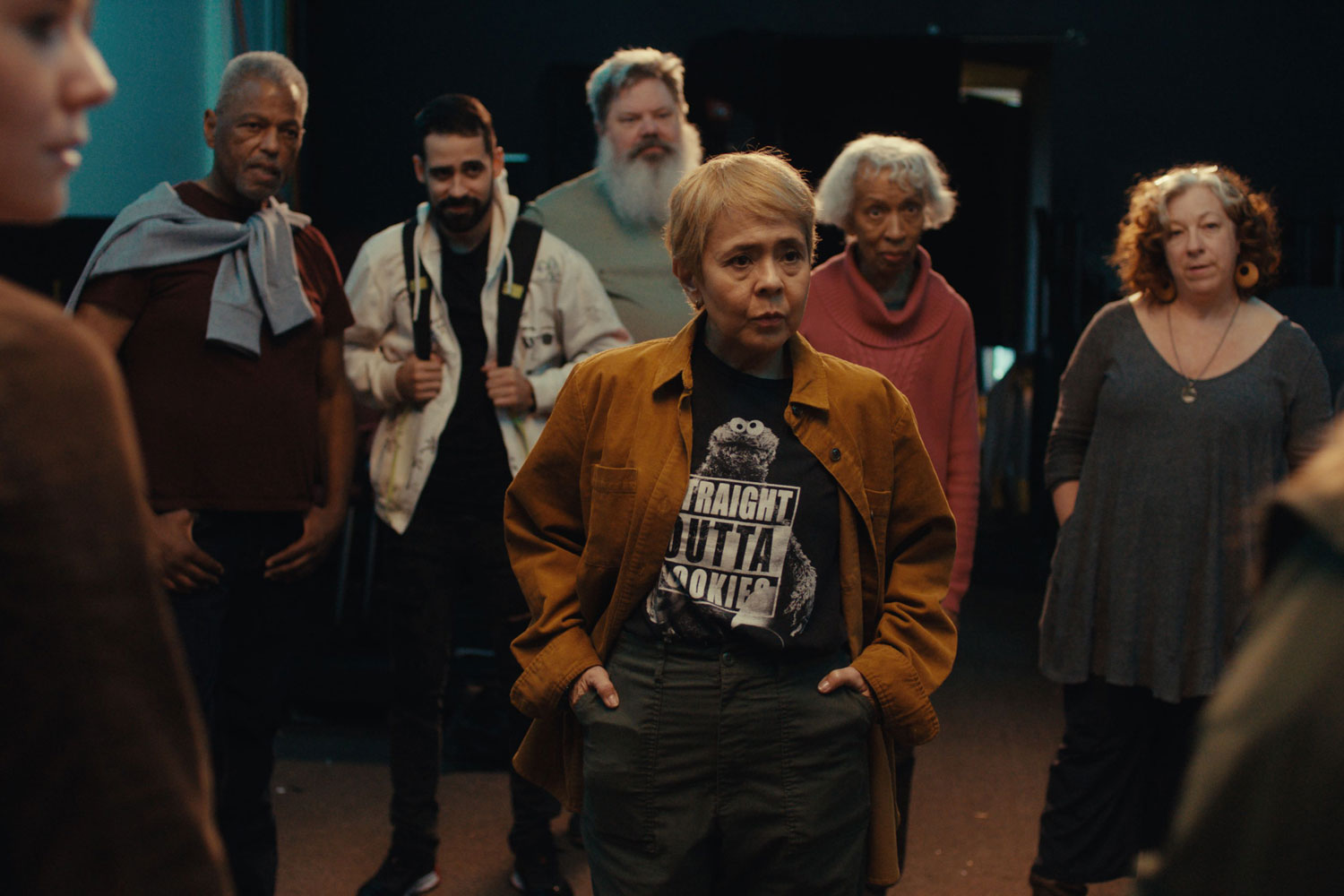 Katherine Mallen Kupferer as Daisy, Dexter Zollicoffer as Greg, Tommy Rivera-Vega as Lucian, H.B. Ward as Jonah, Dolly De Leon as Rita, Alma Washington as Moira and Hanna Dworkin as Lanora in a scene from 