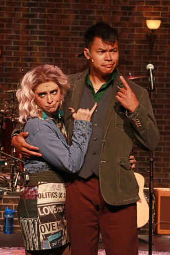 Mallory Newbrough as Abigail and Nate Promkul as Shaun in 