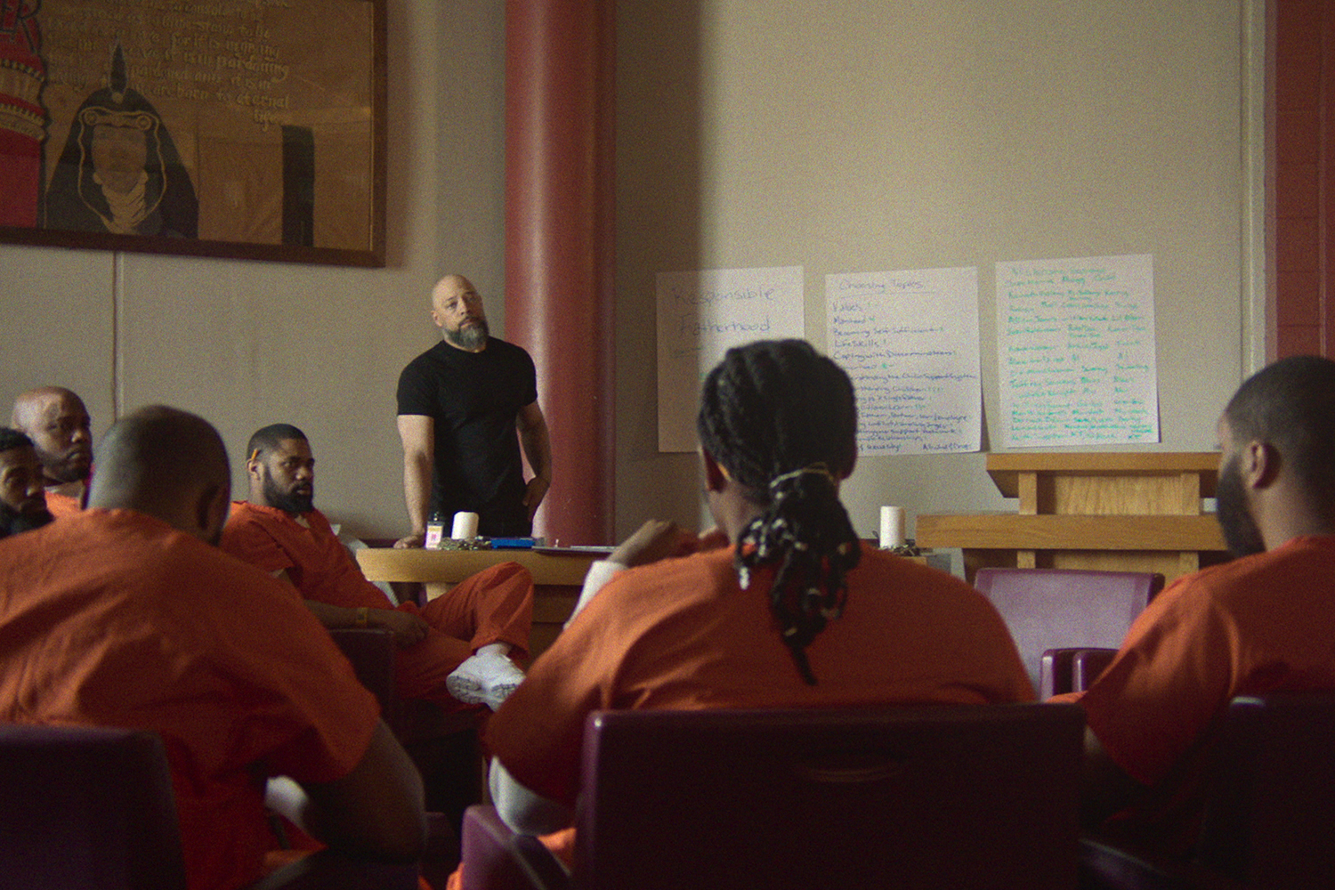 Life coach Chad Murray helps prepares the inmates of a a Washington, D.C. jail for 