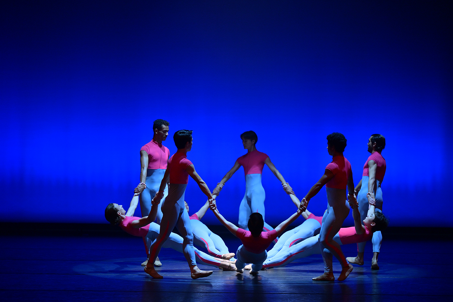 The company's male dancers in 