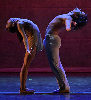 Jessica Arechavaleta and Rafael Ruiz, from Dimensions Dance Theatre of Miami in 