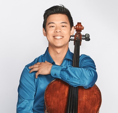 NWS Fellow Cellist Alexander Wu performs with violinist Allison Smith in a musical activation of Mette Tommerup's installation 