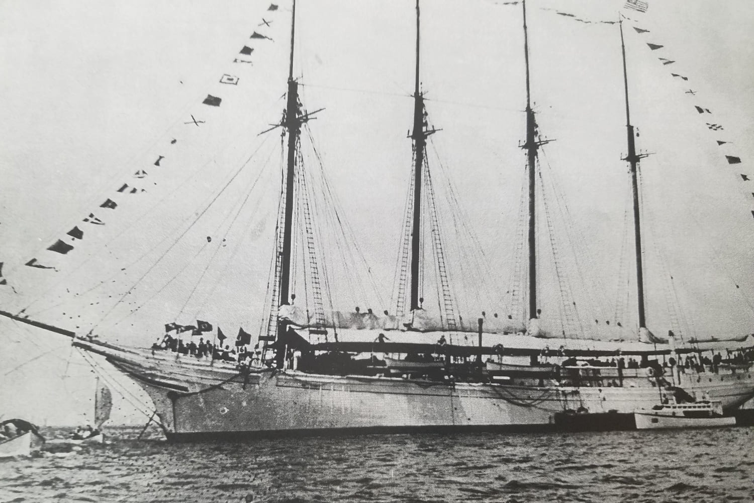 The SS Kaimiloa's life ended in Hong Kong when it was caught in a hurricane in Kowloon Bay.