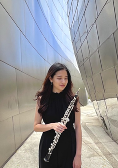 New World Symphony fellow Sooyoung Kim will perform in the second gallery surrounded by Cristina Lei Rodriguez and Amanda Bradley's works. (Photo courtesy of New World Symphony)