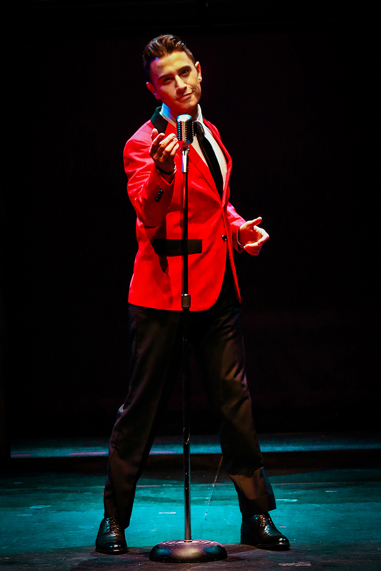 Joshua Charles Skurnik as Frankie Valli in 