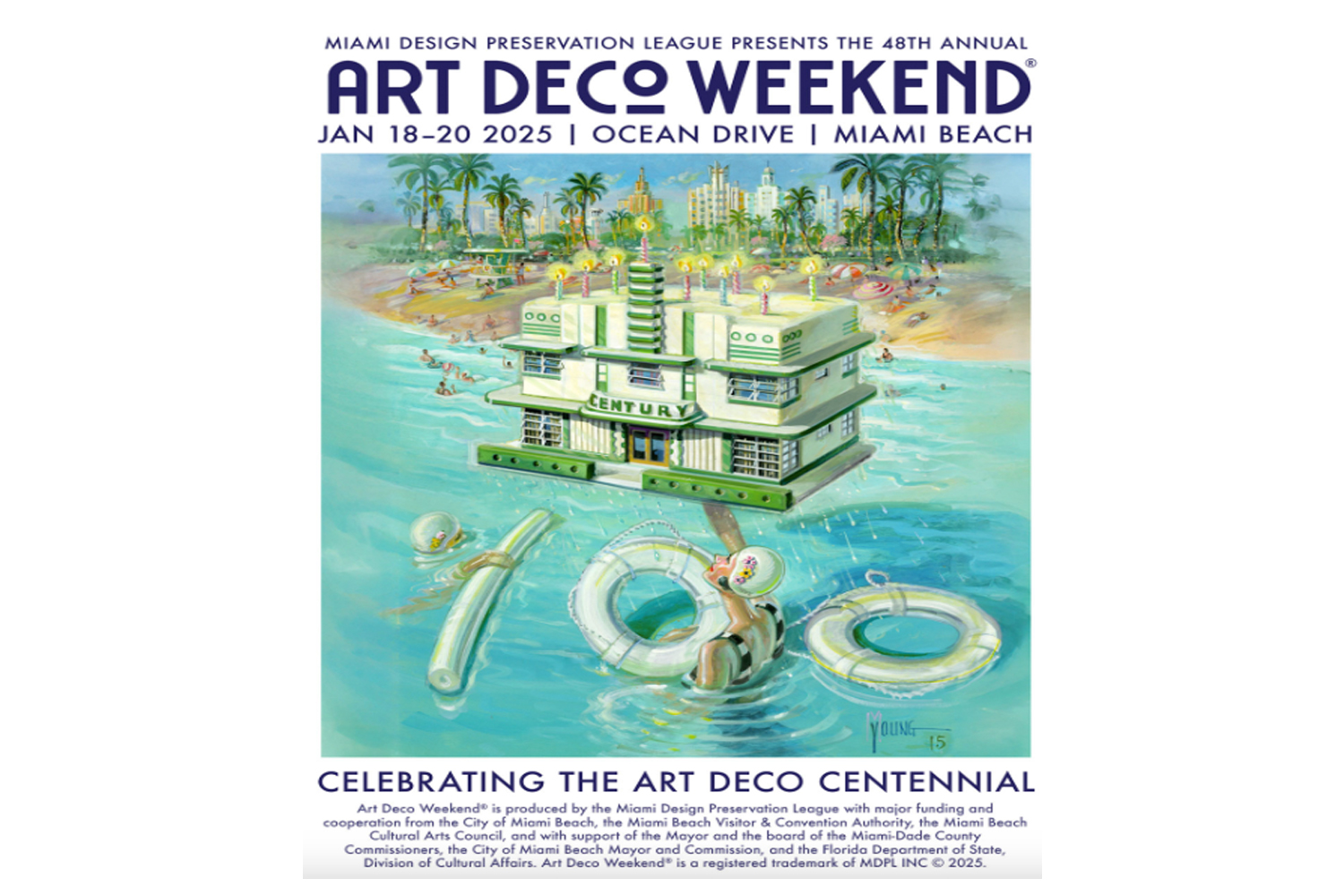 The 2025 Art Deco Weekend poster.