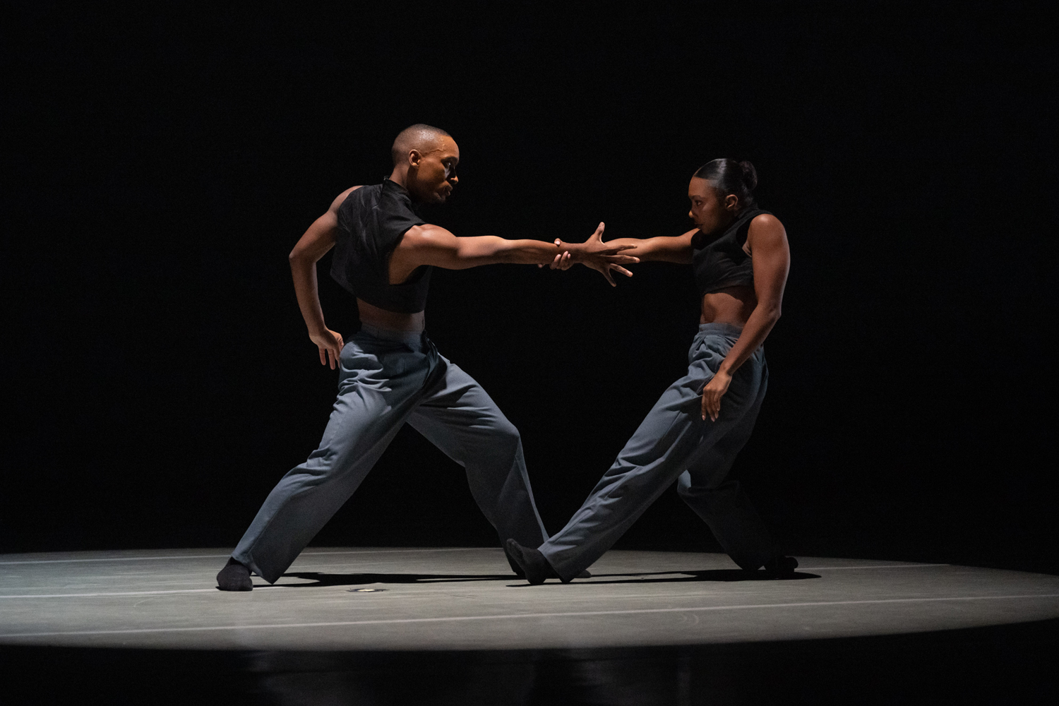 Ailey II dancers Carley Brooks and Alfred L. Jordan in Houston Thomas' 