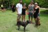 Justin Bell and Amy Thomas with Bella, join Brian Carroll and Stephanie Oesiany with Chloe