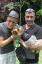 Ray Breslin and Patrick Pecoraro with their baby pooch