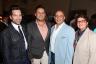 Adrienne Arsht Center for the Performing Arts Publicist Gino Campodonico with Joseph A. Quinones, Harvey J. Burstein and Vivian San Juan