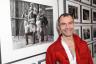 Benoit Izard poses next to The Misfits photo.