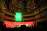 . . . turning the Adrienne Arsht Center for the Performing Arts Knight Concert Hall red and green.