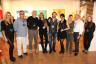 Blinkgroup Gallery team with artists Claudio Castillo, Andy Pruna, Marcelo Holzinger, Qinza Najim, Adriana Dorta Saez and Giovanni Volpe.