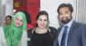 City Year Director of Stewardship Brit Garcia, center with Mohimeenu Razzack & Irshad Niamathullah with sponsor Deloitte