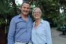 Terrence L Brown, the new executive director of the Miami Beach Botanical Garden, Susan Atkins.